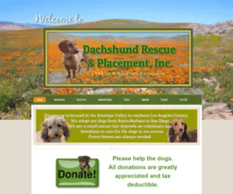 Doxykeeper.net(Dachshund Rescue and Placement) Screenshot