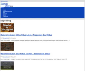 Doyanblog.com(Blog Pendidikan Berisi Materi Pembelajaran Doyanblog) Screenshot