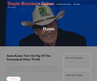 Doylebrunsonpokerfan.net Screenshot