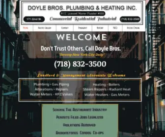 Doyleplbg.com(Plumbing & Heating Inc) Screenshot