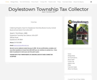 Doylestowntaxcollector.com(Sarah J) Screenshot