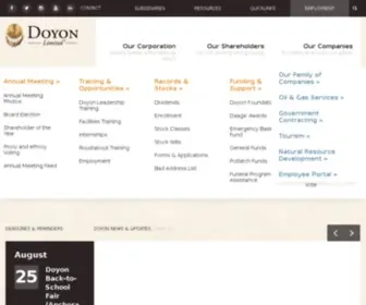 Doyon.com(Doyon Limited Doyon) Screenshot
