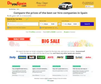 Doyouspain.com(Spain Car Hire from £2 day) Screenshot