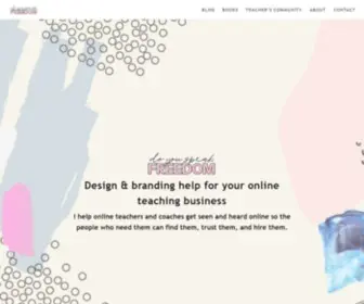 Doyouspeakfreedom.com(Branding and design help for online teachers) Screenshot