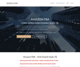 Dozaa.com(Xây dựng business toàn cầu với Amazon FBA cùng Dozaa) Screenshot