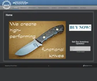 Dozierknives.com(Dozier Knives) Screenshot