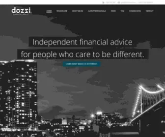 Dozzi.com.au(Independent financial adviser Brisbane) Screenshot