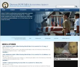 Dpaa.mil(Official u.s. government website for the defense pow/mia accounting agency (dpaa)) Screenshot