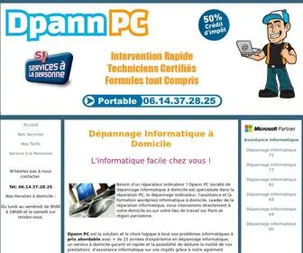 Dpannpc.fr(Dépannage informatique à domicile) Screenshot