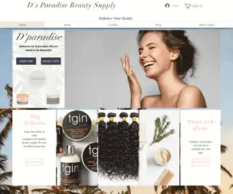 Dparadisebeautysupply.com(Hair and cosmetics) Screenshot