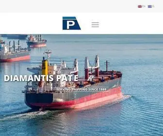 Dpateras.com(Diamantis Pateras Maritime Ltd) Screenshot