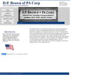 DPbrown.com(D.P. Brown of PA) Screenshot