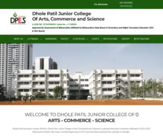 Dpcacs.edu.in(Dhole Patil Junior College of Arts) Screenshot