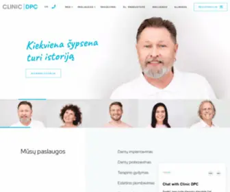 DPC.lt(Didžiausias odontologijos klinikų tinklas Lietuvoje ir Londone) Screenshot