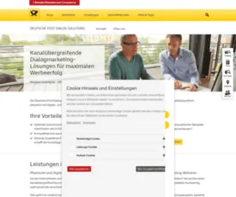 Dpcom.de(Deutsche Post) Screenshot