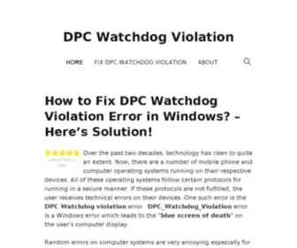 DPcwatchdogViolation.com(DPcwatchdogViolation) Screenshot