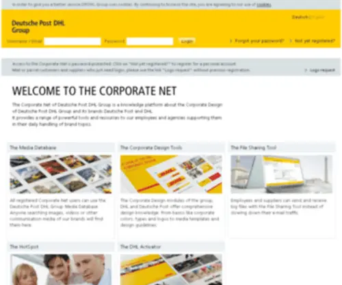 DPDHL-Corporate.net(DPDHL Corporate) Screenshot