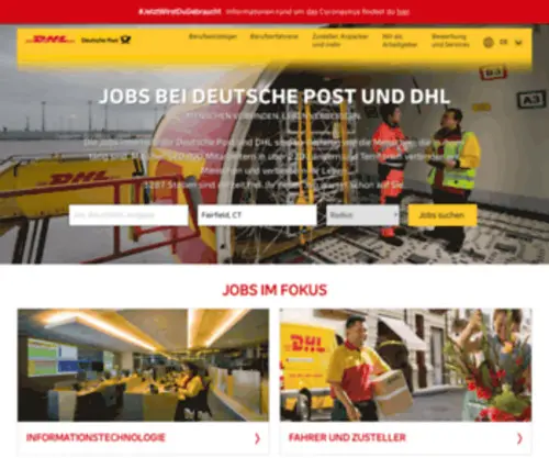 DPDHL-Jobs-VOR-ORT.de(DPDHL Jobs VOR ORT) Screenshot