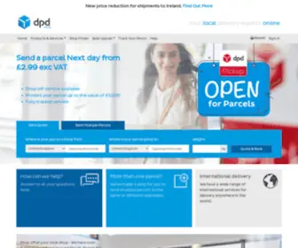 DPdlocal-Online.co.uk(Parcel Delivery & Courier Services) Screenshot