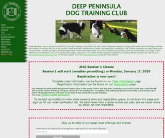 DPDTC.org(Deep Peninsula Dog Training Club) Screenshot