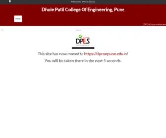 Dpespune.com(Best and Top Engineering College in Pune) Screenshot