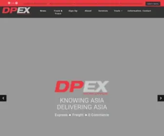 Dpex.com(DPEX Worldwide) Screenshot