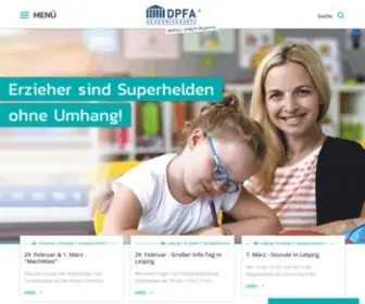 Dpfa-Erzieher.de(Ein Beruf mit Perspektive » Erzieher werden • Du bist) Screenshot