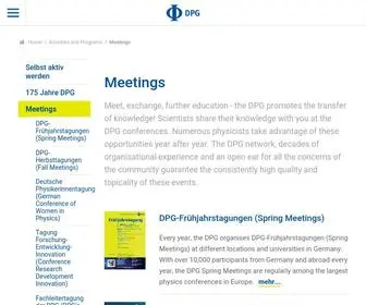 DPG-PHysik.de(Willkommen bei der Deutschen Physikalischen Gesellschaft e) Screenshot