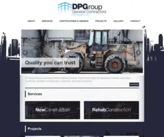 DPgroupgc.com(DP Group General Contractors) Screenshot