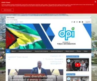 Dpi.gov.gy(DPI, Guyana, Government, Media, News) Screenshot