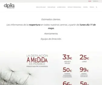 Dpila.com(Depilación láser alejandrita con dermometría óptica) Screenshot