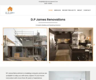 Dpjamesrenovations.co.uk(Complete Building and Repairing Solutions) Screenshot