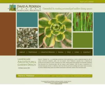 Dplandscape.com(David A Pedersen specializing in custom residential design as well as unique commercial properties) Screenshot