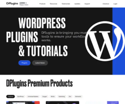 Dplugins.com(Plugins & Themes for WordPress) Screenshot