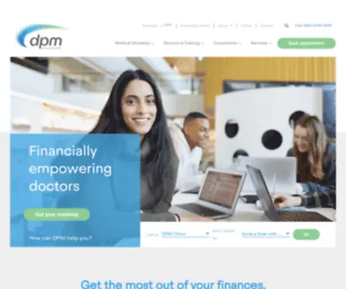 DPM.com.au(Medical Financial Services) Screenshot