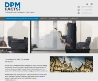 DPmfacilities.com(Professional Investigations and Process Service) Screenshot