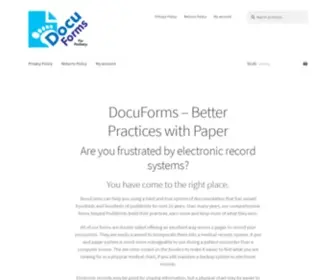 DPmforms.com(DocuForms can help you using a tried and true system of documentation) Screenshot