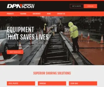Dpnicoli.com(#1 Trench Shoring Equipment) Screenshot