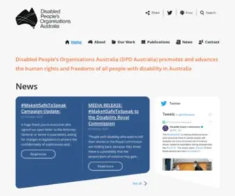 Dpoa.org.au(Disabled People's Organisations Australia (DPO Australia)) Screenshot