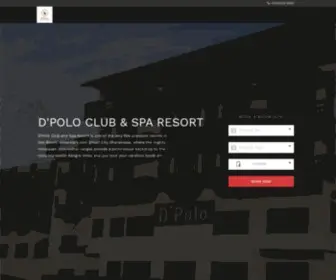 Dpoloresort.com(D'Polo Club & Spa Resort) Screenshot