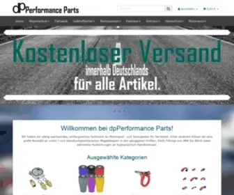 Dpperformance.de(Motorsport- und Tuningbedarf) Screenshot