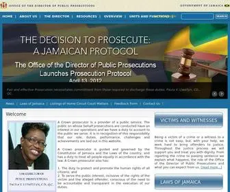 DPP.gov.jm(Office of the Director of Public Prosecutions) Screenshot