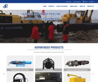 Dppipemachine.com(Internal pipe clamp) Screenshot