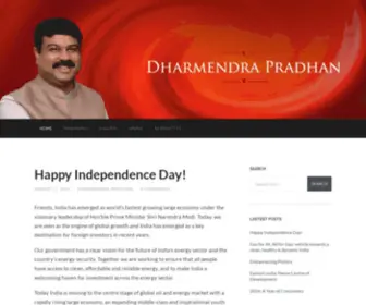 Dpradhanbjp.com(Official Blog Dharmendra Pradhan) Screenshot