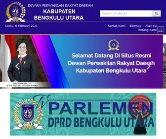 DPRD-Bengkuluutarakab.go.id(Official Website DPRD Kabupaten Bengkulu Utara) Screenshot