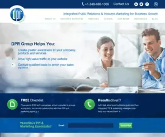 DPRgroup.com(Integrated PR & Marketing Services for B2B Tech Companies) Screenshot