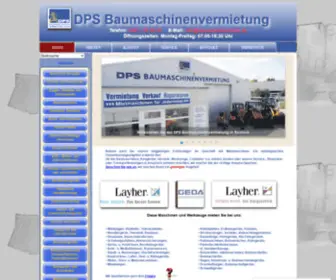 DPS-Mietmaschine.de(Baugeräte) Screenshot