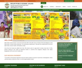 Dpsanand.com(Delhi Public School Anand) Screenshot