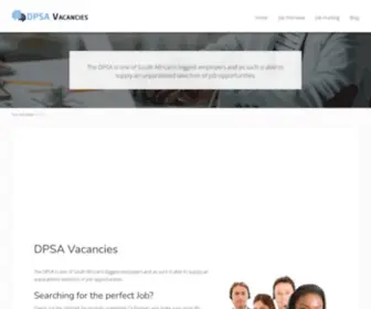 Dpsavacancies.co.za(DPSA Vacancies) Screenshot