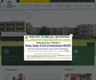 DPsbulandshahr.org(DELHI PUBLIC SCHOOL) Screenshot